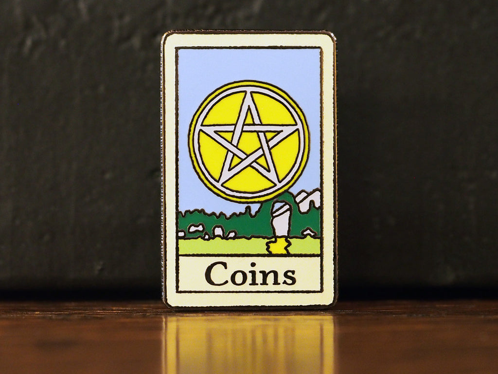 Tarot Coins Hard-Enameled Pin