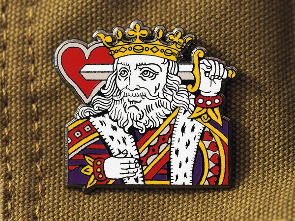 Suicide King Hard-Enameled Pin – Dead On Paper