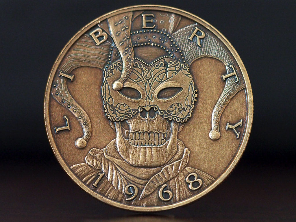 Hobo Skull Ringing Coin Gifts Coins Collection – Metal Field Shop