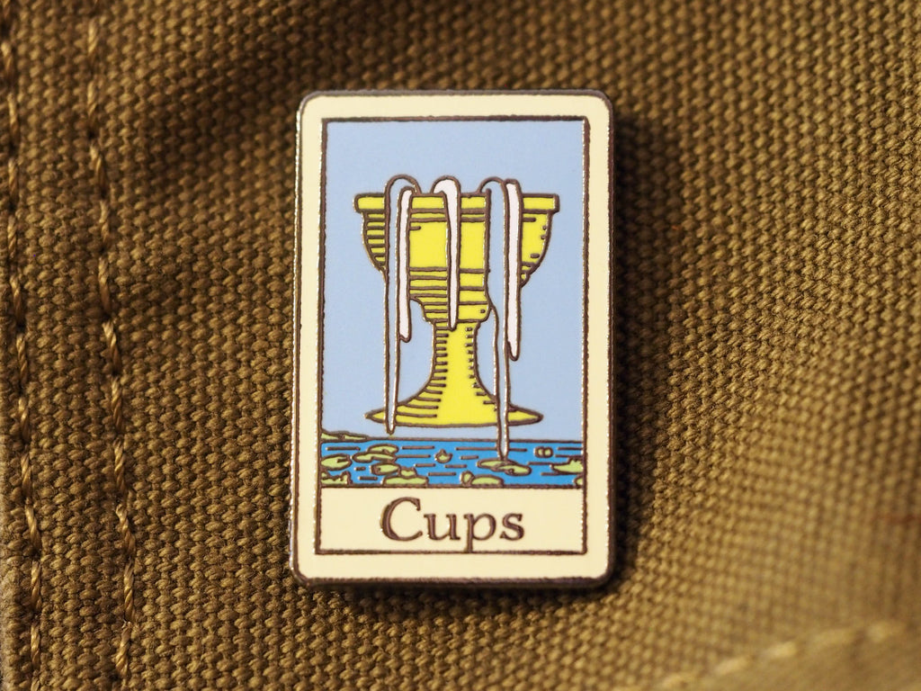 Tarot Cups Hard-Enameled Pin