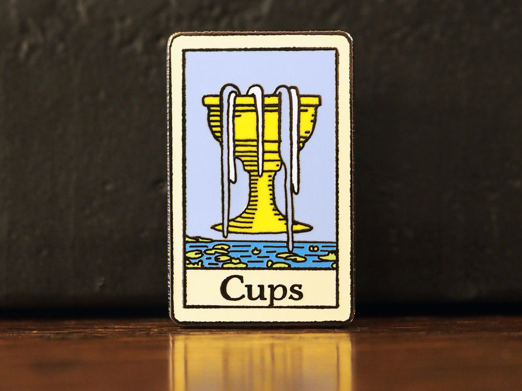 Tarot Cups Hard-Enameled Pin