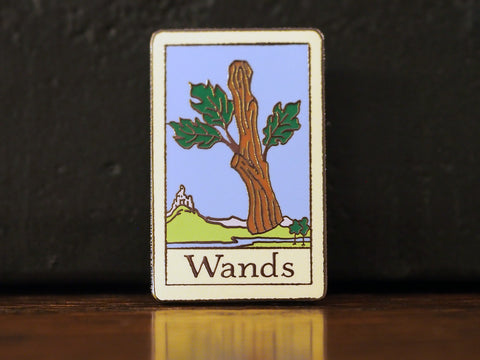 Tarot Wands Hard-Enameled Pin